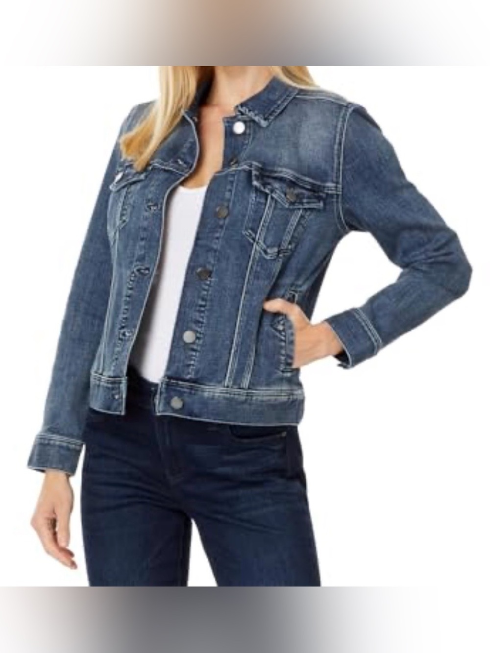 Old Navy Women's Medium Blue Denim Jean Jacket Size XS